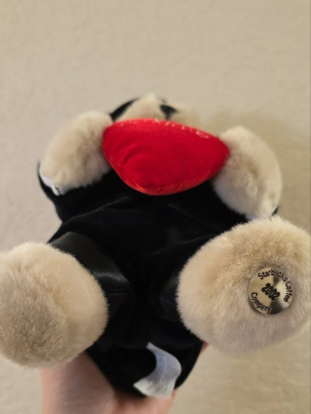 Vintage Starbucks Bearista 2002 Valentine Tuxedo Bear Be Mine 18th Edition NWT